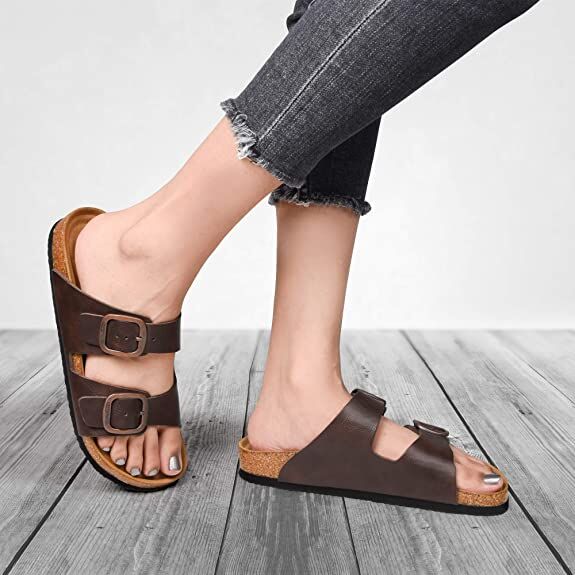 Aerothotic Women's Double Strap Slide Sandal