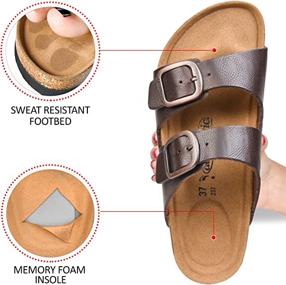 Aerothotic Women's Double Strap Slide Sandal