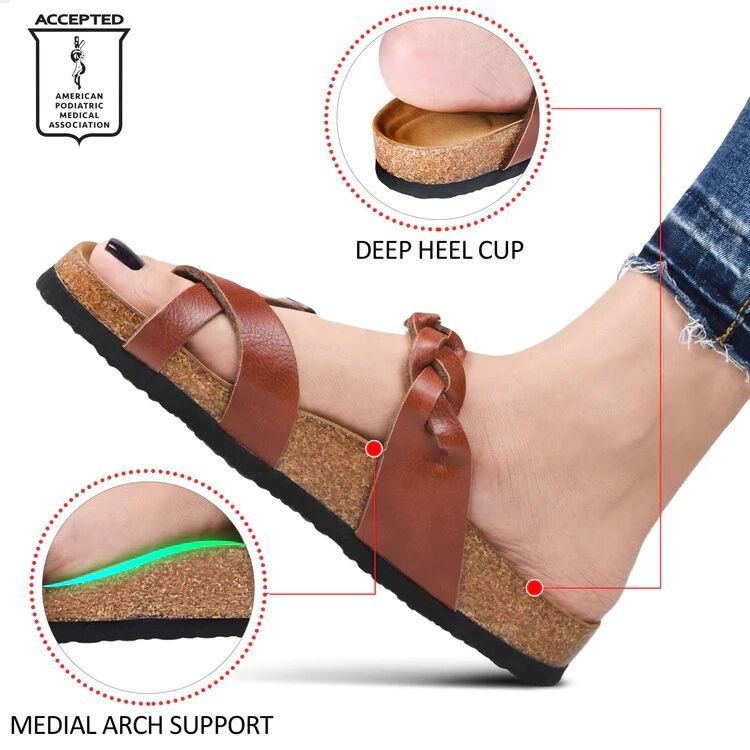 Aerothotic Women's Irenic Strappy Slide Sandals