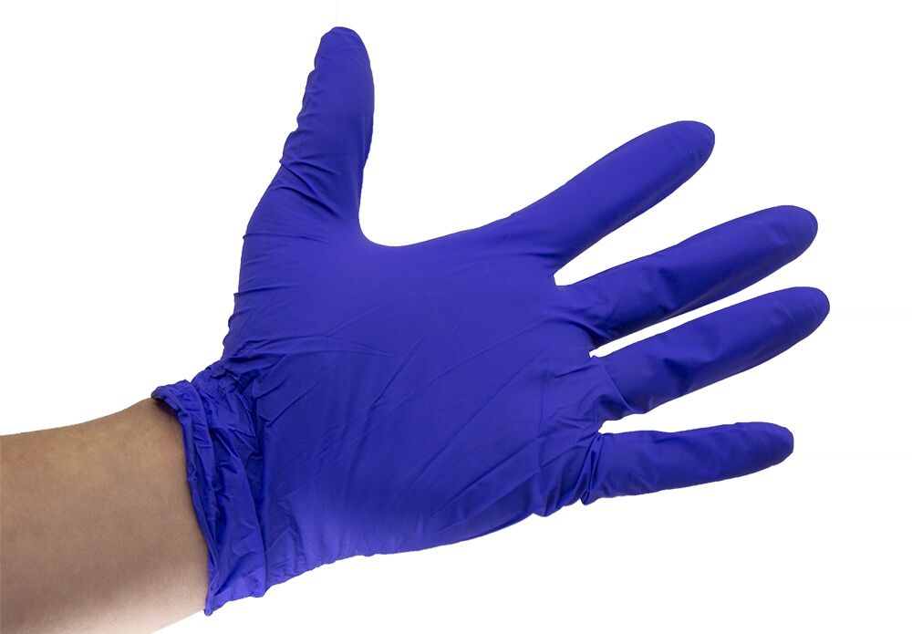 Neogen Ideal TrueBlue Nitrile Gloves, Large, 100-Pk