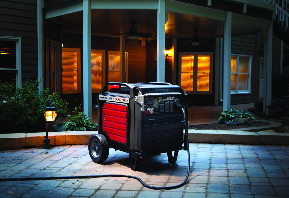 Honda EU7000iS 7000-Watt Portable Gas Electric Start Co-Minder Inverter Generator