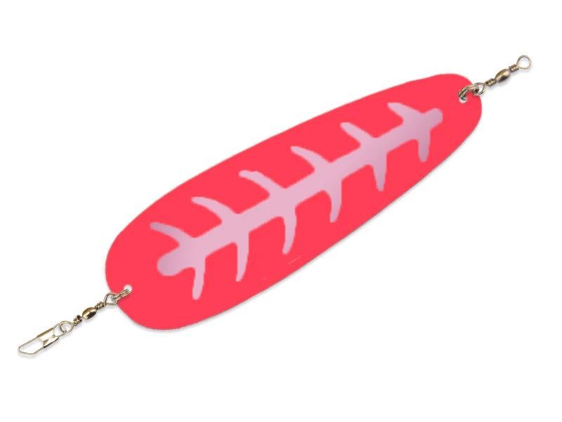 Mack's Lure Single Blade Original Pink/Glow, 4-In
