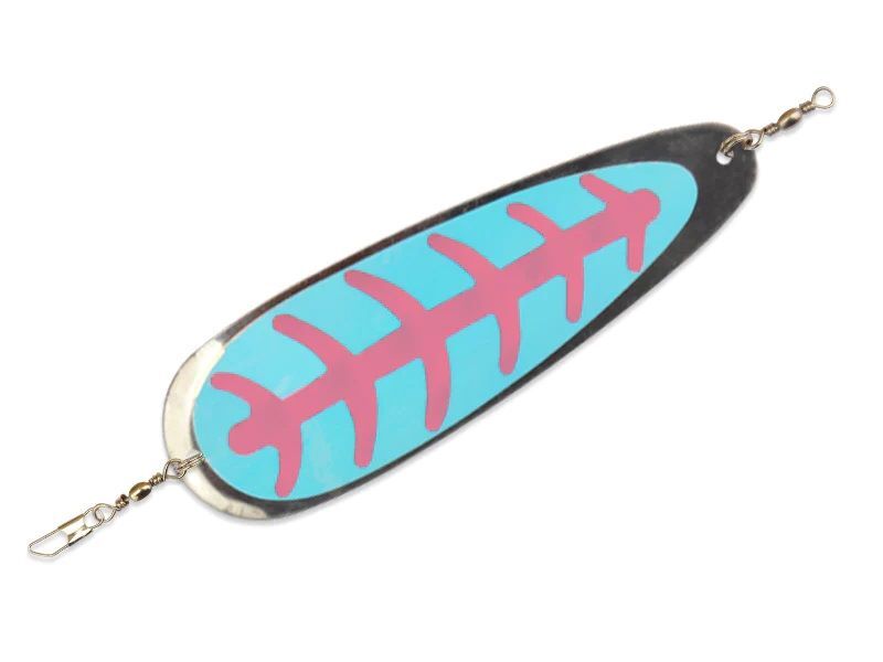 Mack's Lure Single Blade UV Nickel/Pink, 4-In