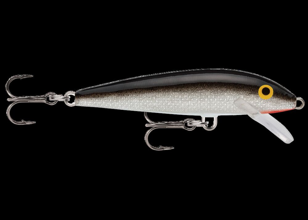 Original Floating® F05S Hard Bait Lure Wood Silver 2" Overall Length 0.0625 oz