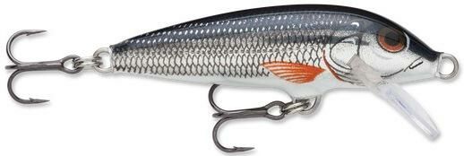 Original Floating® F07S Hard Bait Lure Wood Silver 2.75" Overall Length 0.125 oz