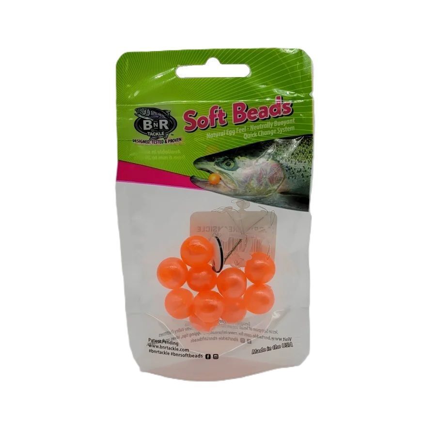 BnR Tackle Soft Bead Creamsicle, 12mm, 10-Pk