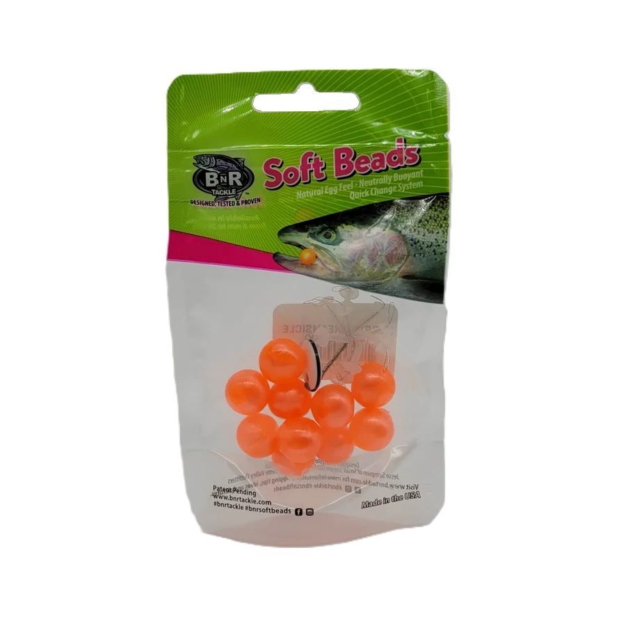 BnR Tackle Soft Bead Creamsicle, 14mm, 10-Pk