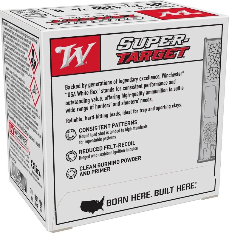 Winchester Super Target 20 Gauge 2 3/4" #8 Shot, 7/8-Oz, 25-Rd