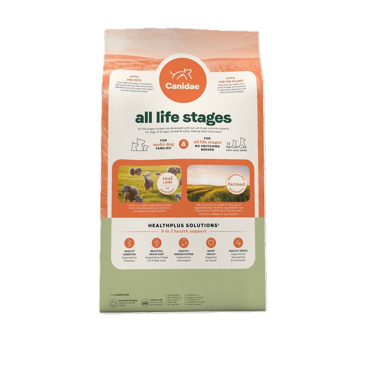Canidae All Life Stages Dry Dog Food Real Lamb & Ancient Grains Recipe​ ​Dog Food, 5-Lb