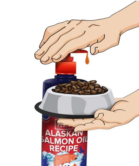Plato Alaskan Salmon Oil Recipe Kibble Topper, 15.5-Oz