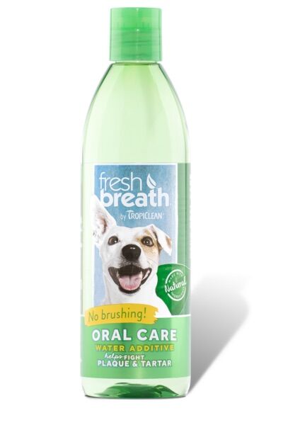 Tropiclean Fresh Breath Water Additive for Dogs and Cats 16-oz