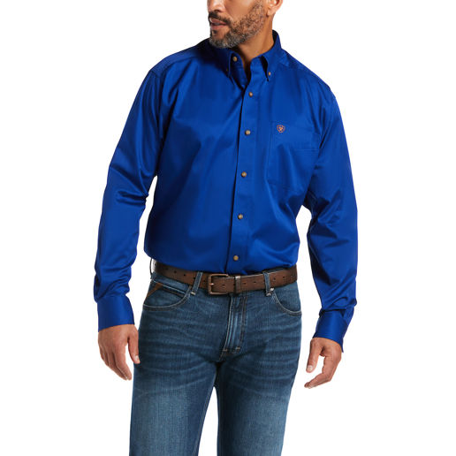 Solid Twill Classic Fit Shirt in Ultramarine Shirts Ariat