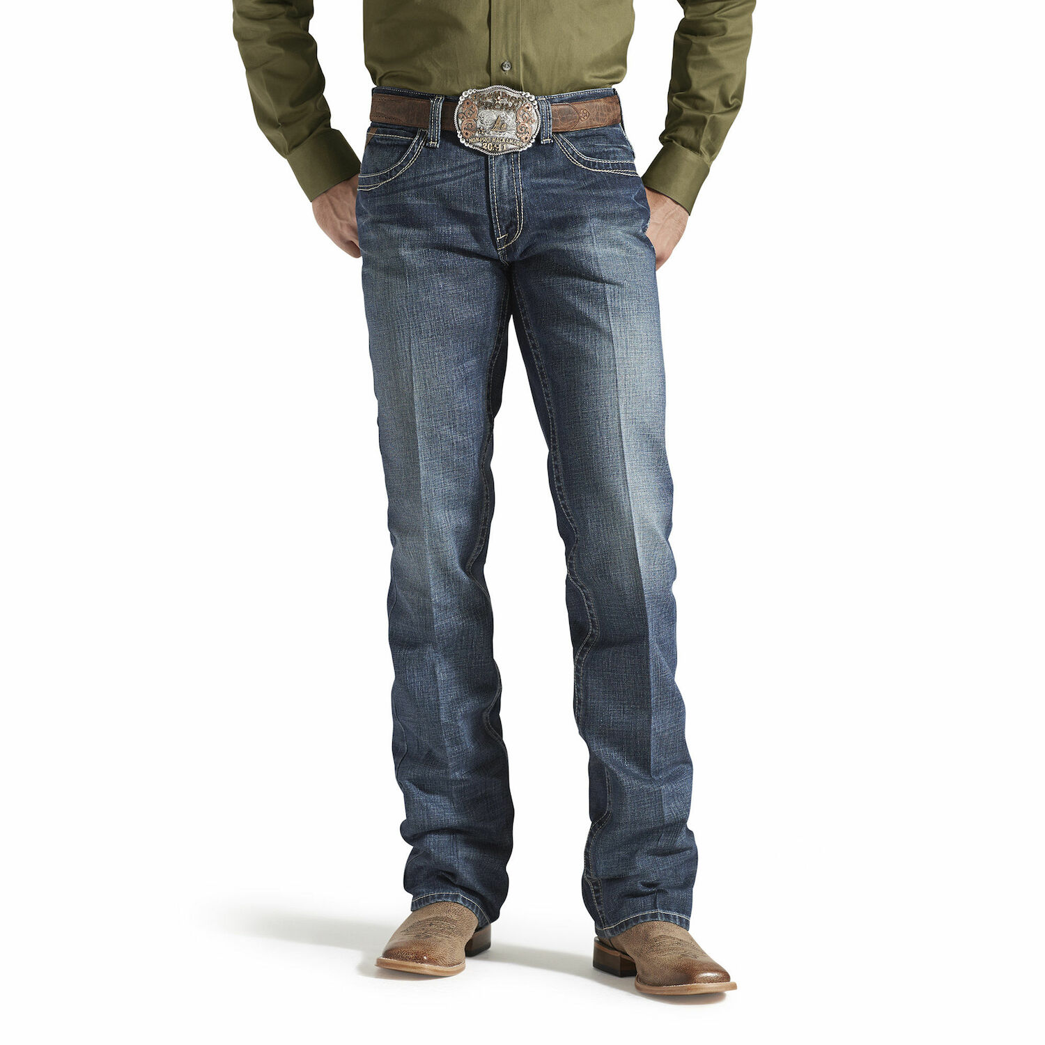 Ariat Men's M5 Slim Boundary Stackable Straight Leg Jean 