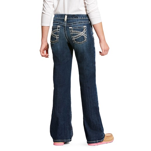 Ariat Girls Entwined Boot Cut Jean in Dresden