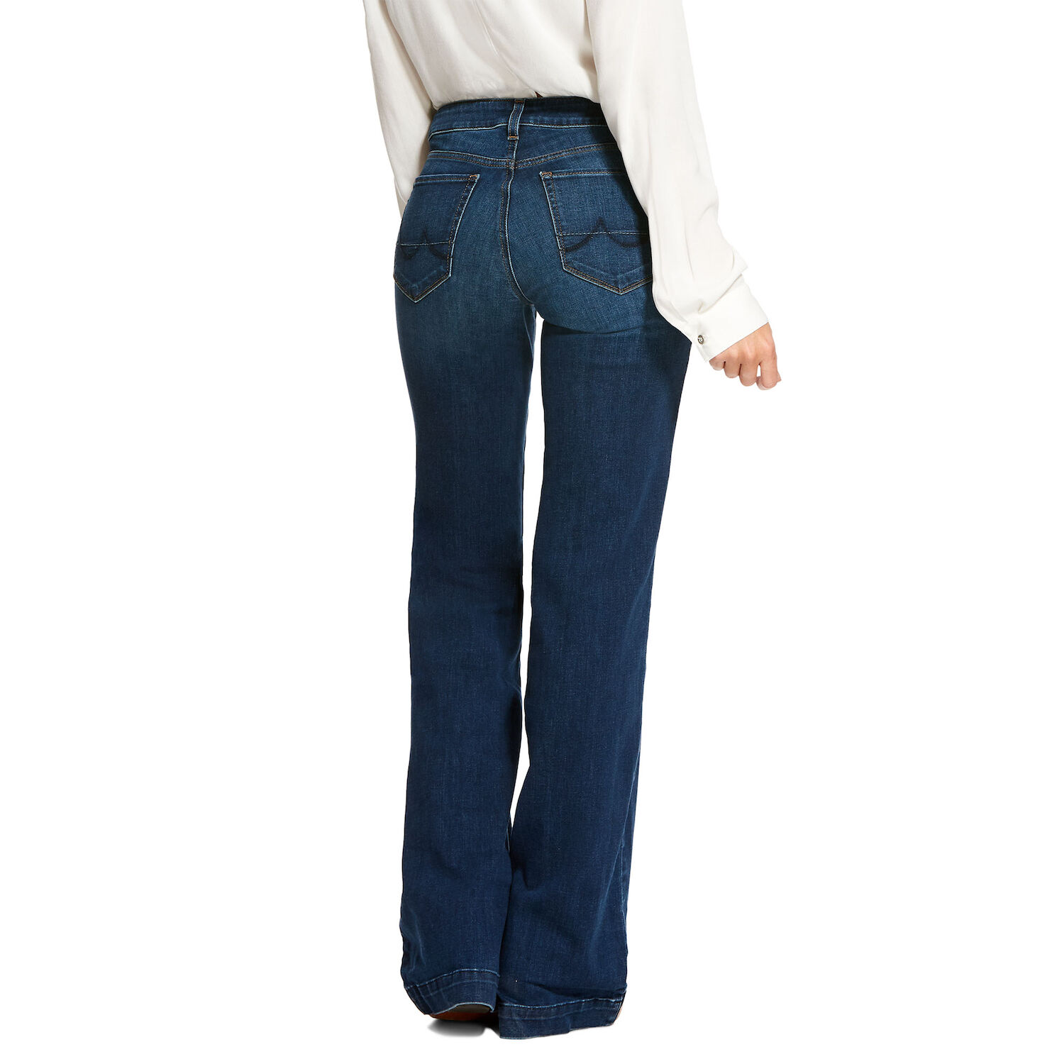 Ariat Women's Trouser Mid Rise Stretch Kelsea Wide Leg Jean
