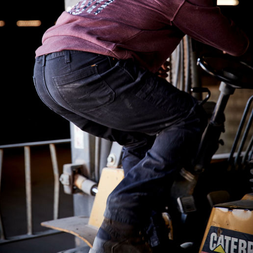 Ariat Men's Rebar M4 Relaxed DuraStretch Made Tough Double Front Stackable Straight in Black