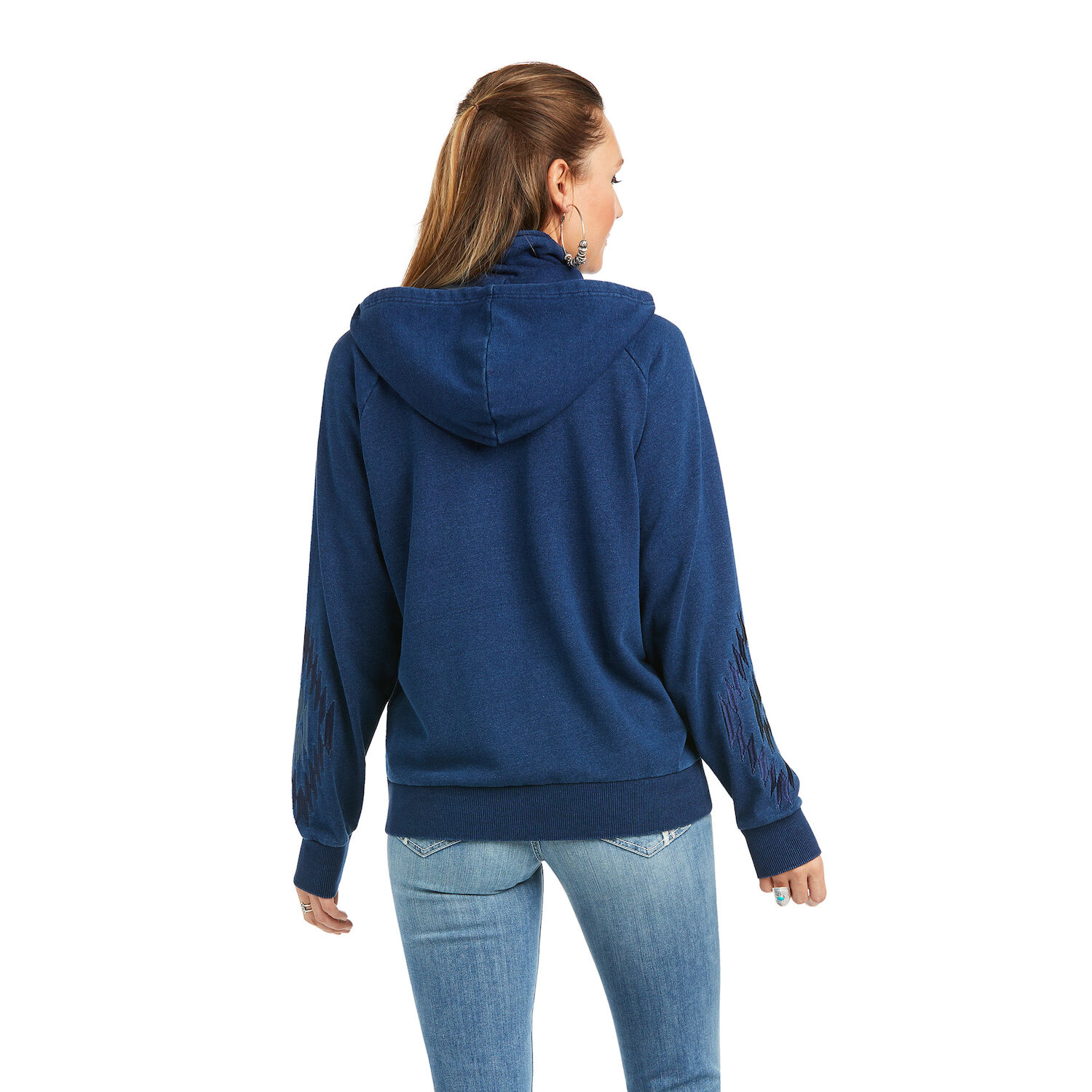 Ariat Women's Knit Denim Full Zip Sweatshirt