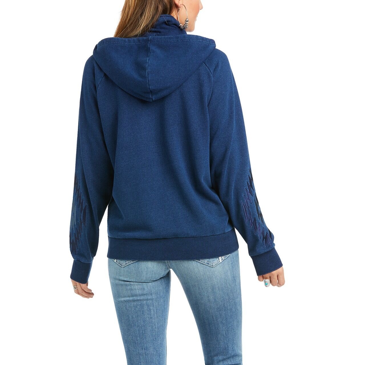 Ariat Women's Knit Denim Full Zip Sweatshirt