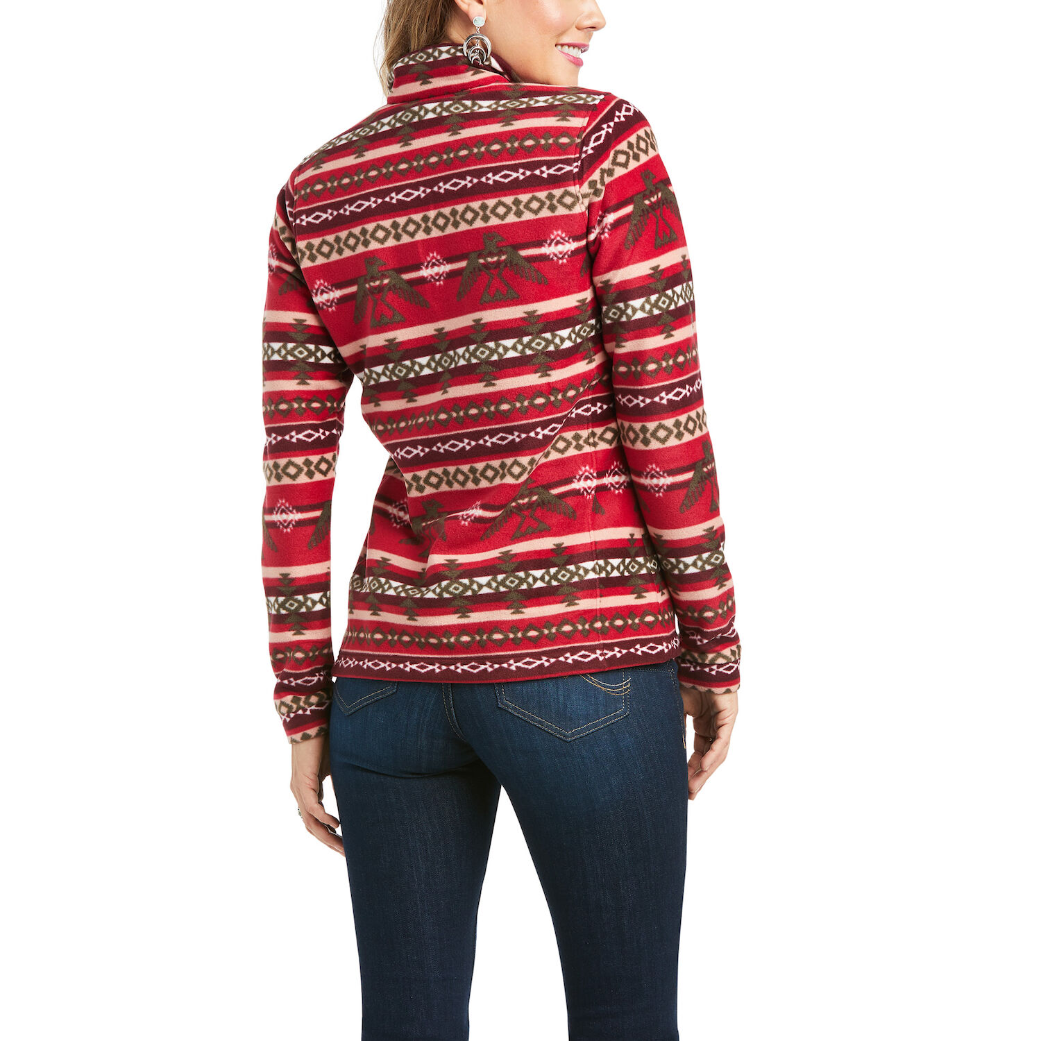 Ariat Women's Printed Fleece 1/4 Zip Sweatshirt