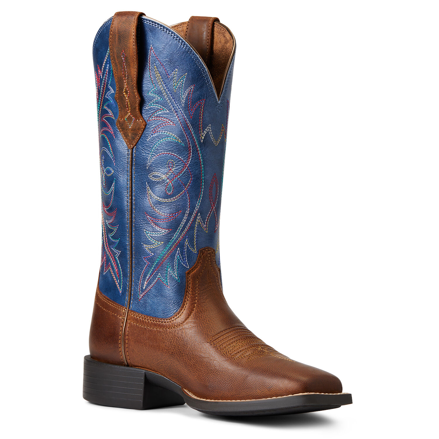 Ariat Women's Round Up Wide Square Toe StretchFit Western Boot