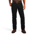 Ariat Men's Rebar M5 Straight DuraStretch Washed Twill Dungaree Straight Leg Pant in Black