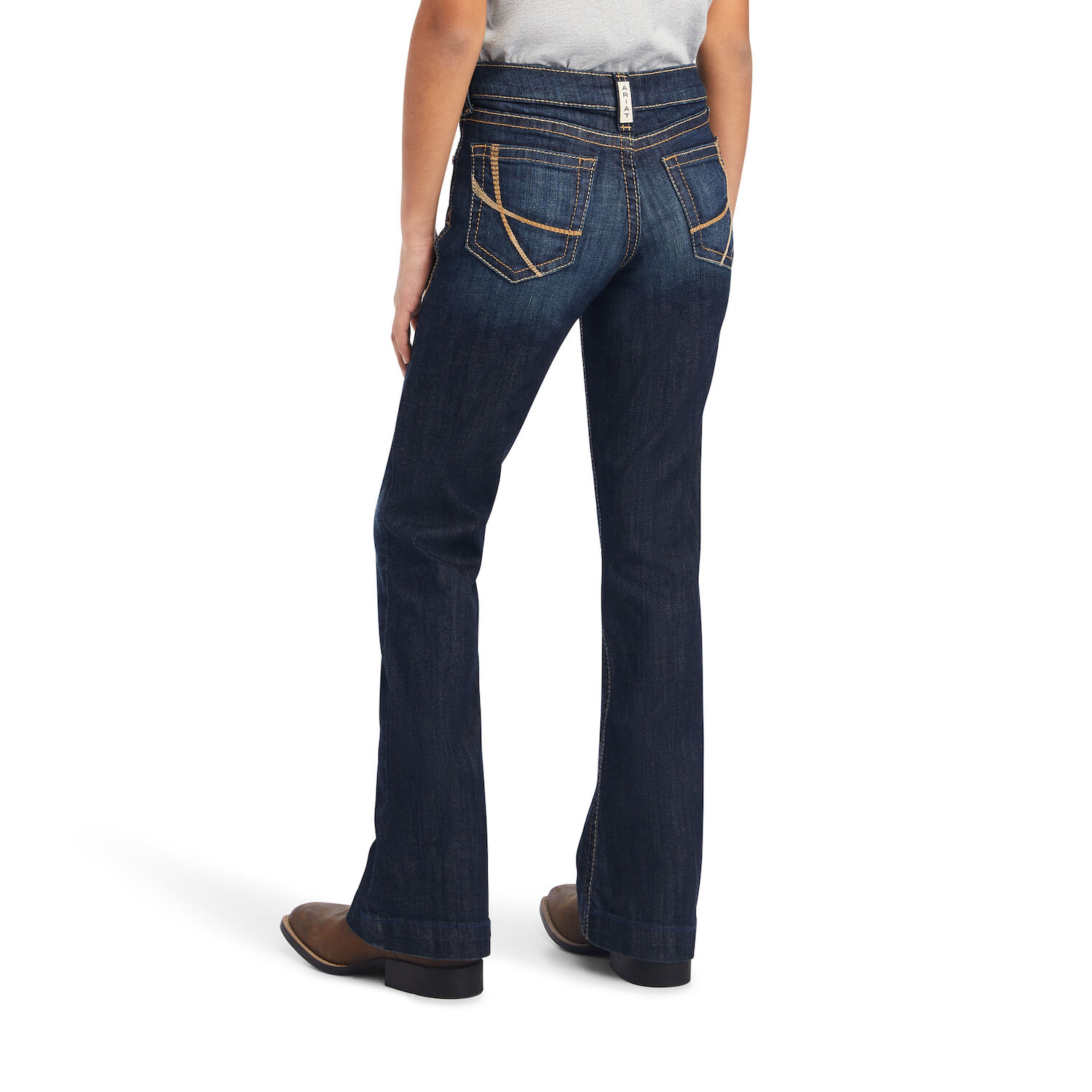 Ariat Girls R.E.A.L. Trouser Maggie Wide Leg Jean in Nightshade