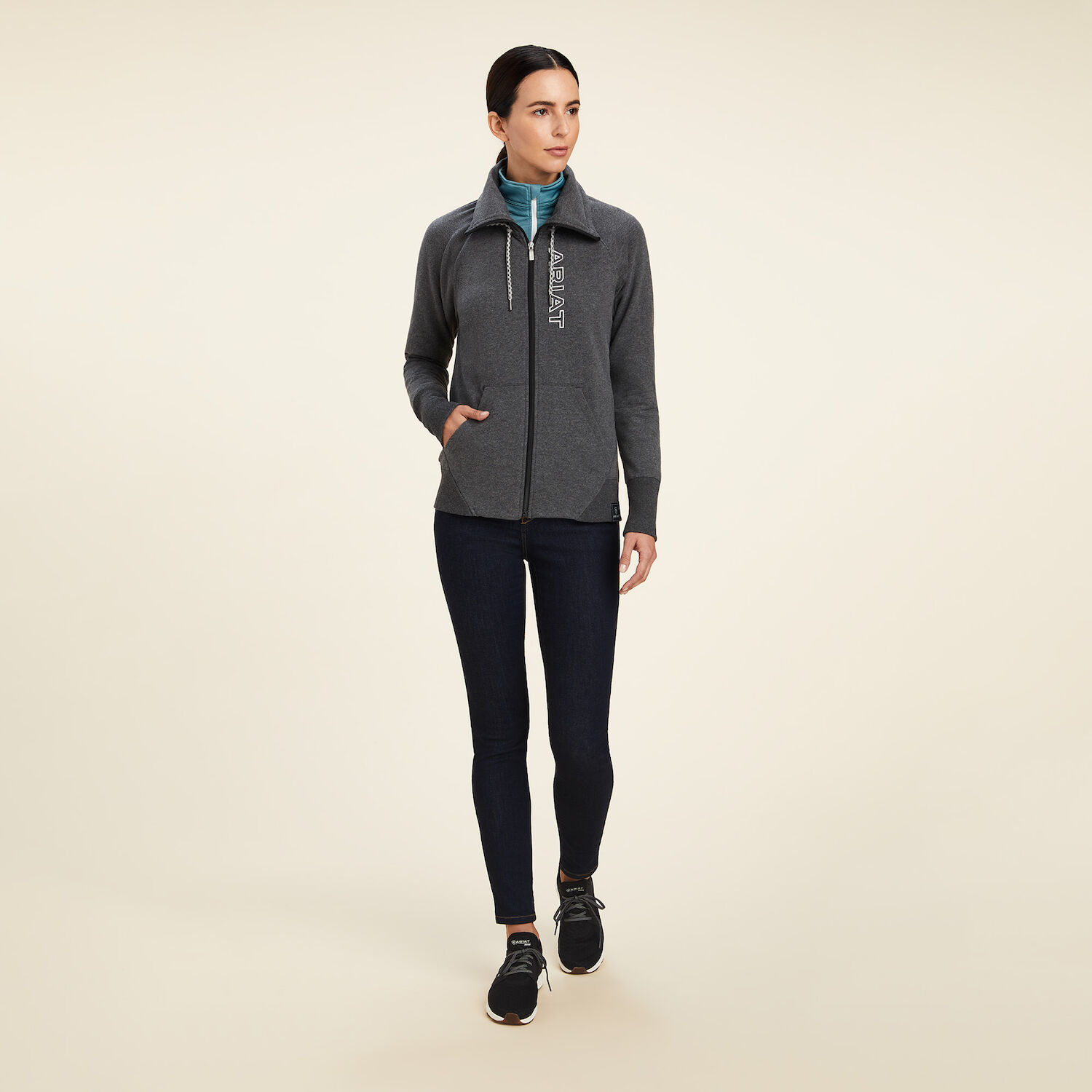 Ariat Women's Team Logo Full Zip Sweatshirt