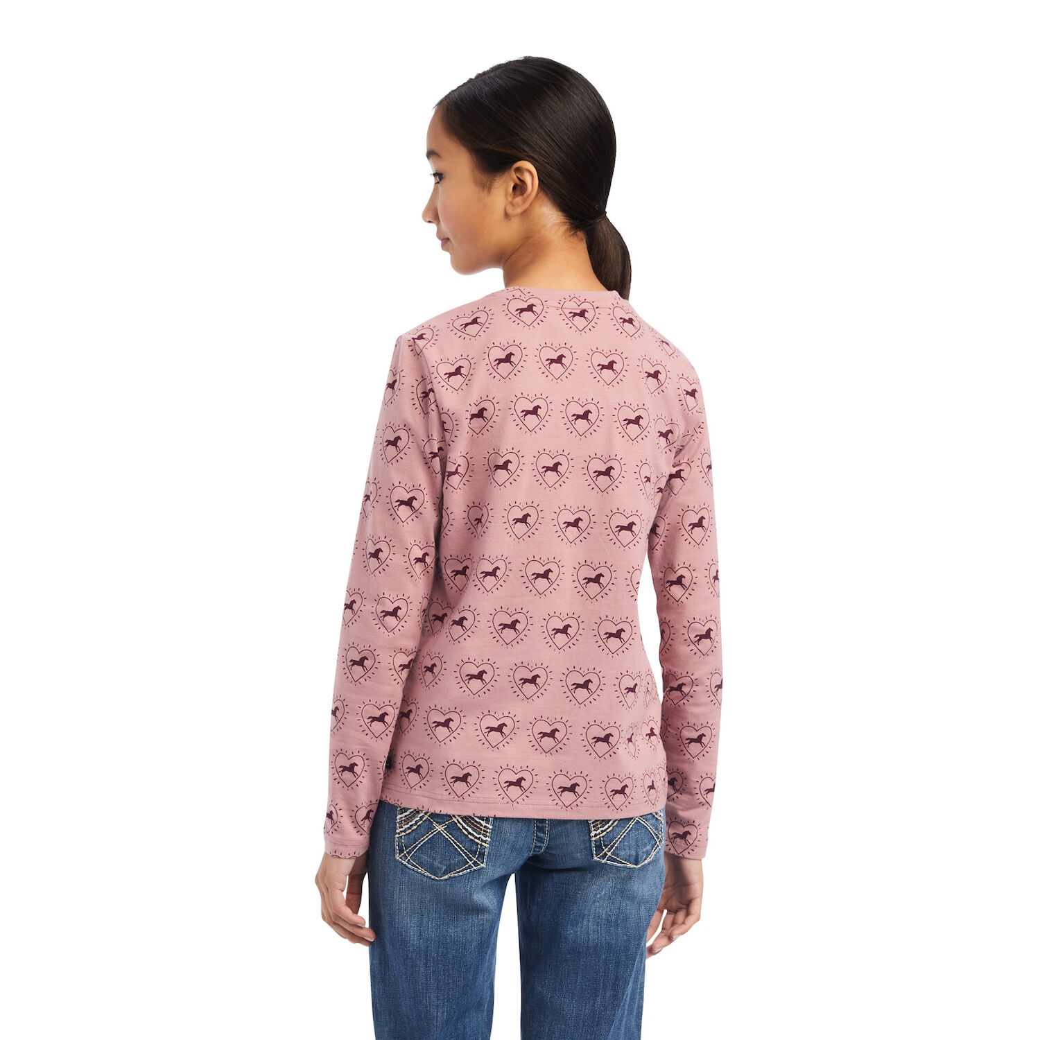 Ariat Unisex Youth So Love T-Shirt in Nostalgia Rose Half Drop Print