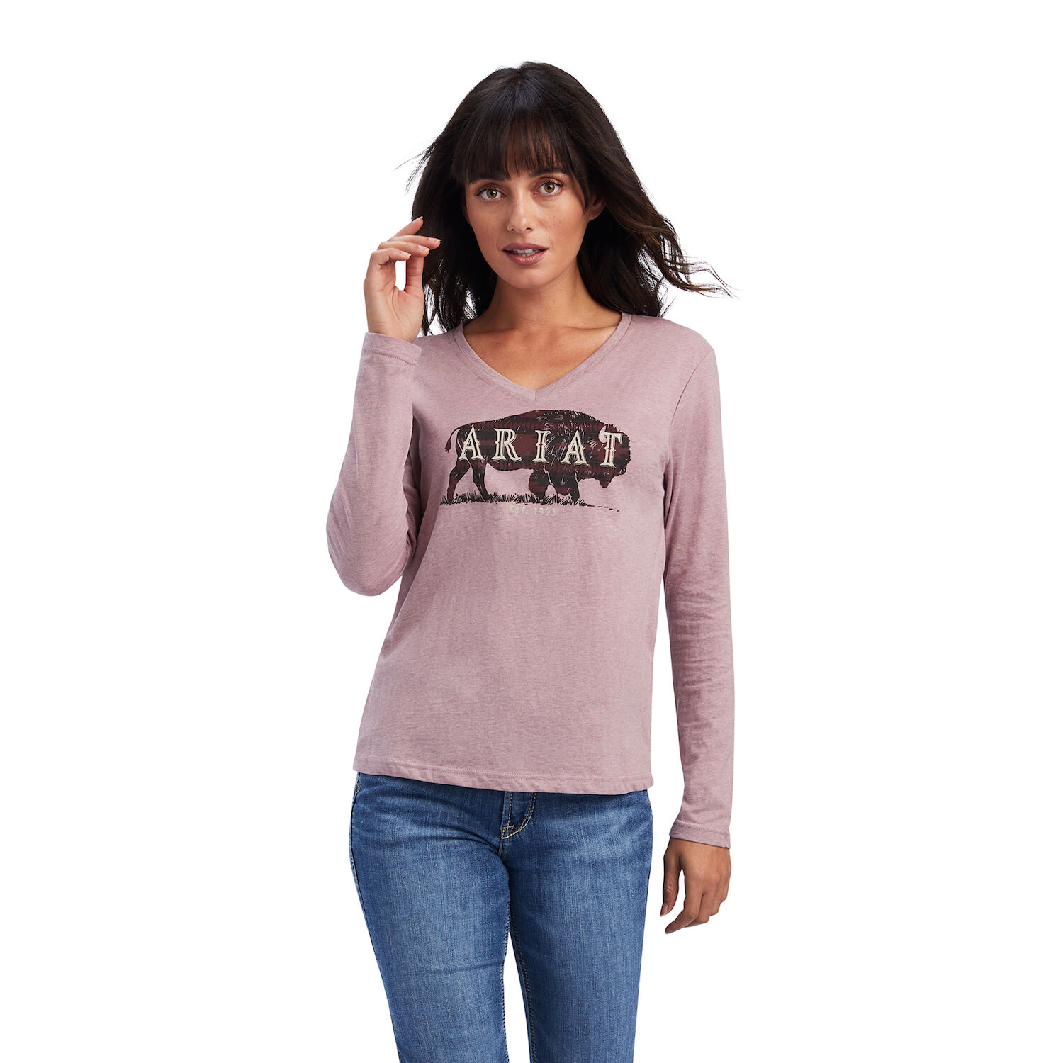 Ariat Women's R.E.A.L. Chest Logo Relaxed Tee