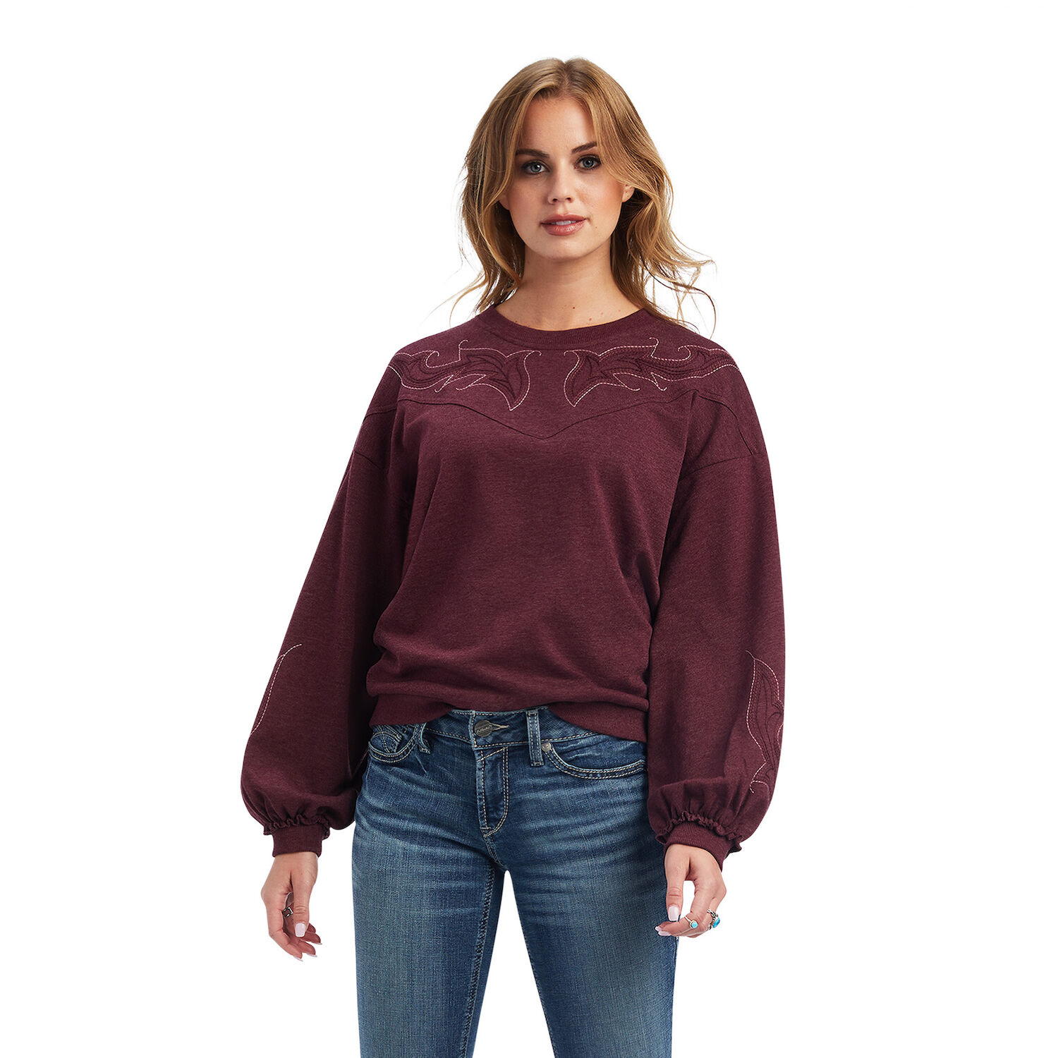 Ariat Women's Stitched Crew Sweatshirt