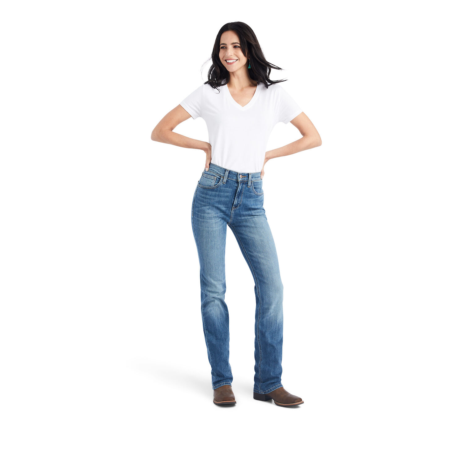 Ariat Women's High Rise Ultra Lucy Relaxed Straight Jean