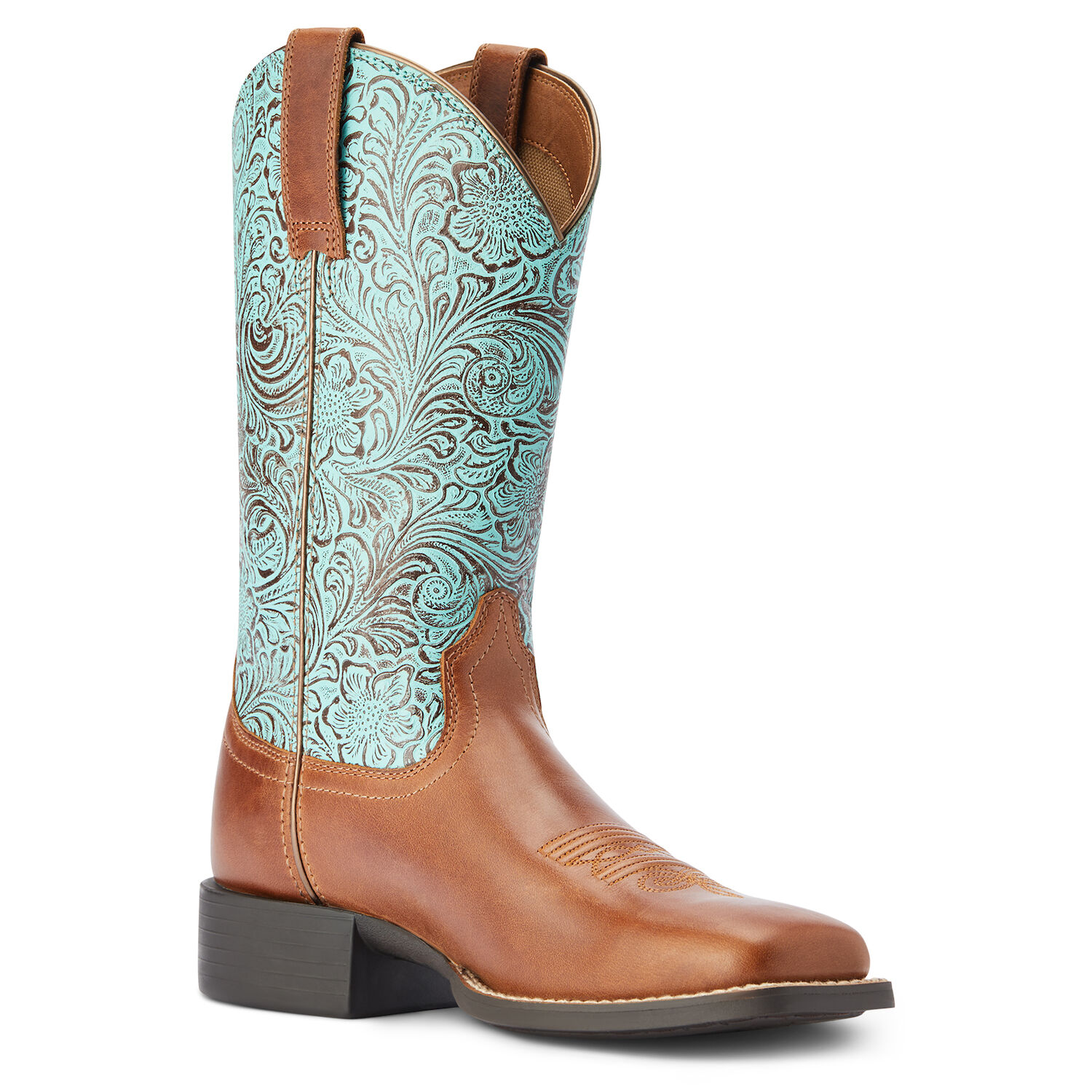 Ariat Women's Round Up Wide Square Toe Western Boot