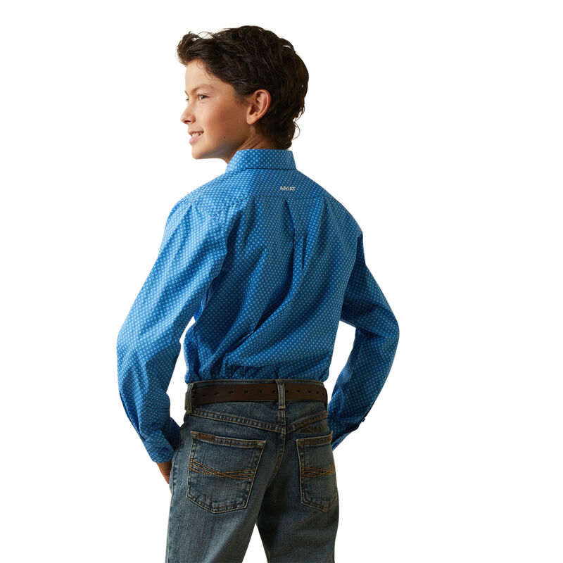 Boy's Lloyd Classic Fit Shirt in Blue