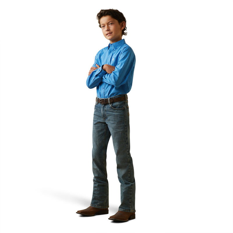 Boy's Lloyd Classic Fit Shirt in Blue