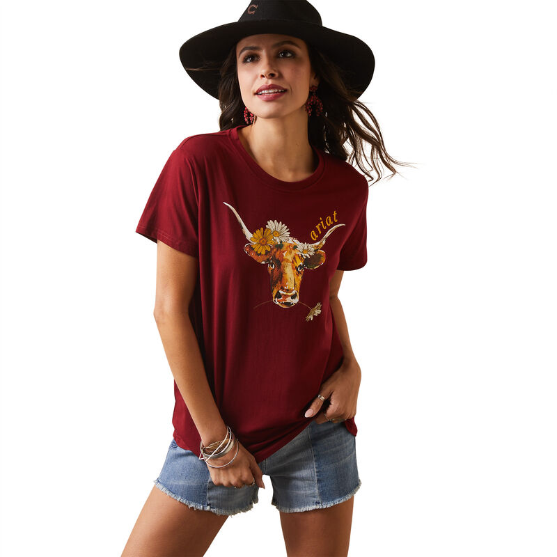 Ariat Women's R.E.A.L. Daisy Steer T-Shirt