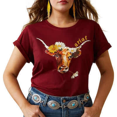 Ariat Women's R.E.A.L. Daisy Steer T-Shirt