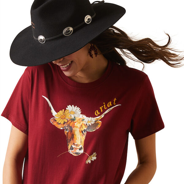 Ariat Women's R.E.A.L. Daisy Steer T-Shirt