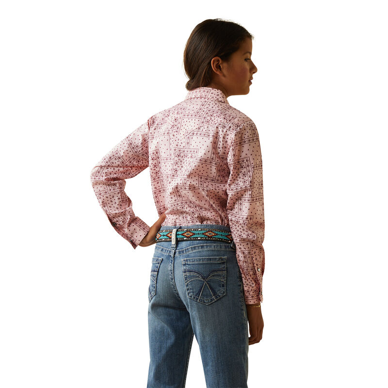 Girl's Paisley Shirt in Pink