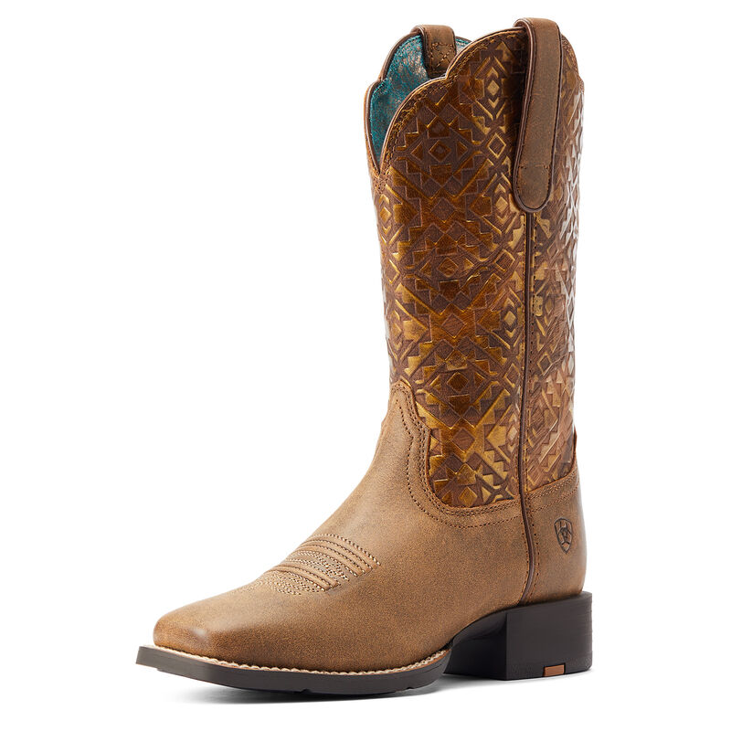 Ariat Women's Round Up Wide Square Toe Western Boot