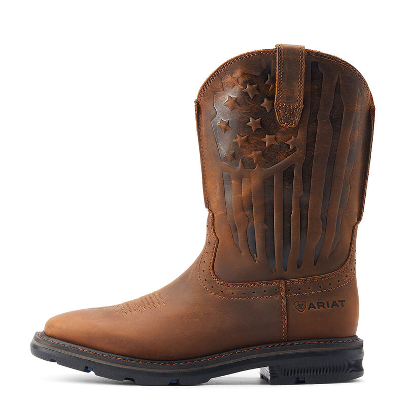Ariat Men's Sierra Shock Shield Patriot Wide Square Toe Work Boot