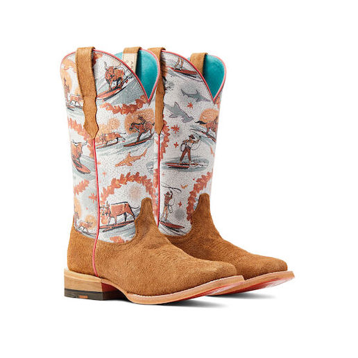 Women's Frontier Western Aloha Western Boot in Rusty/Surfing