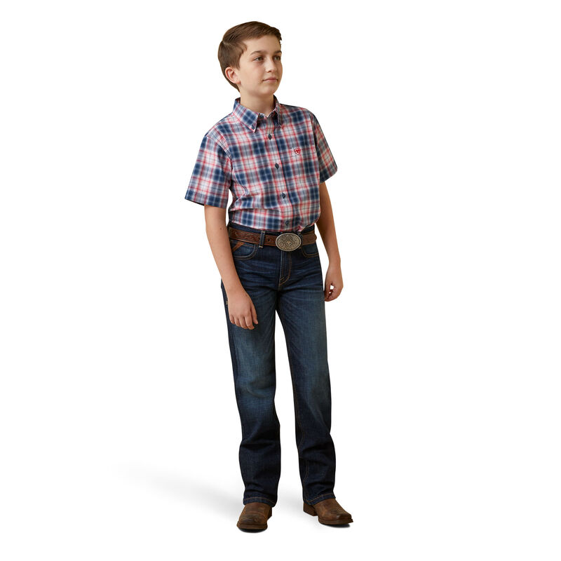 Boy's Pro Series Olen Classic Fit Shirt in Blue