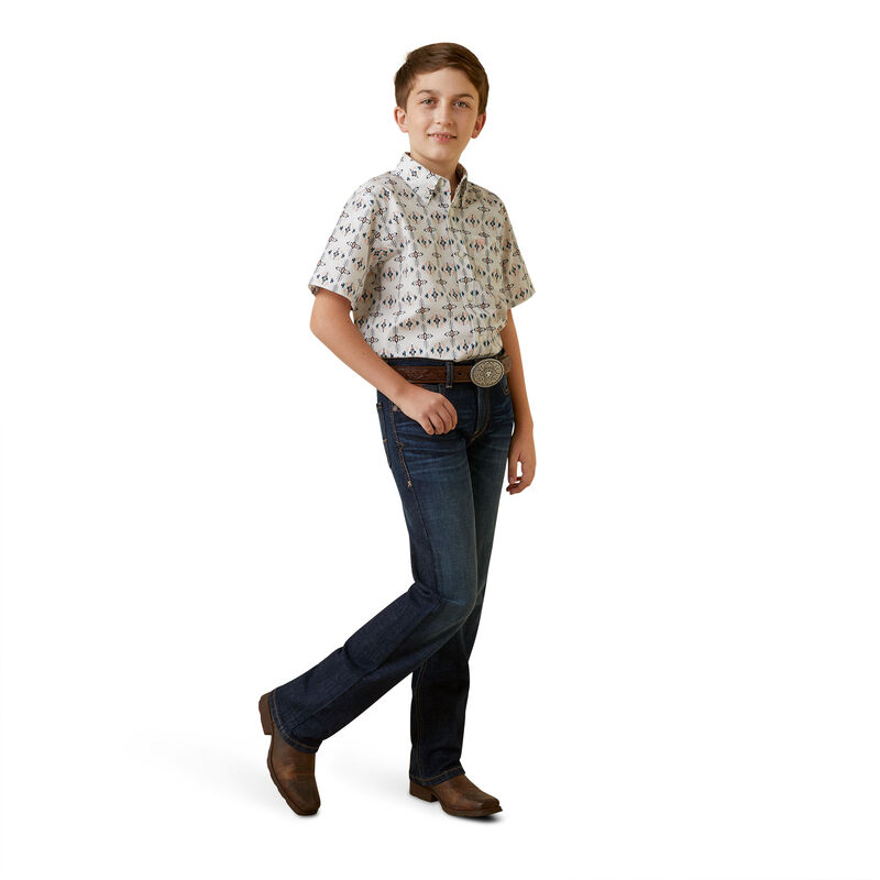 Boy's Otto Classic Fit Shirt in White