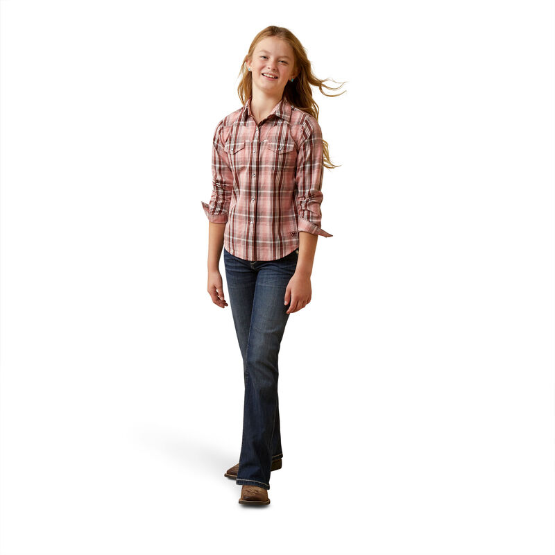 Girl's Saguaro Shirt in Brown