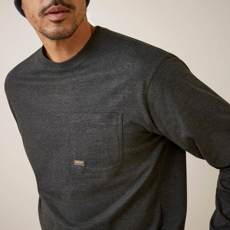 Ariat Men's Rebar Cotton Strong Shock Fire Long Sleeve T-Shirt
