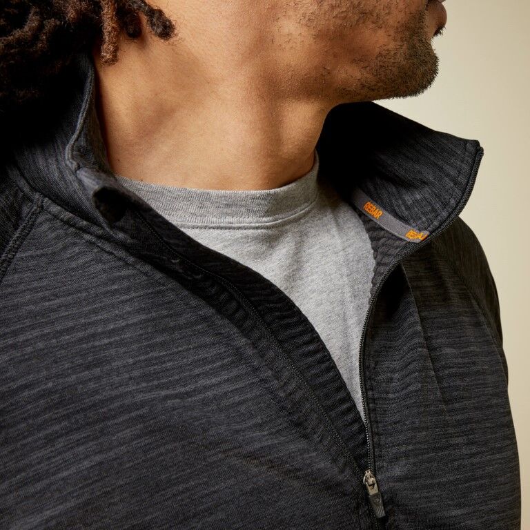 Ariat Men's Rebar Gridwork Baselayer 1/4 Zip T-Shirt