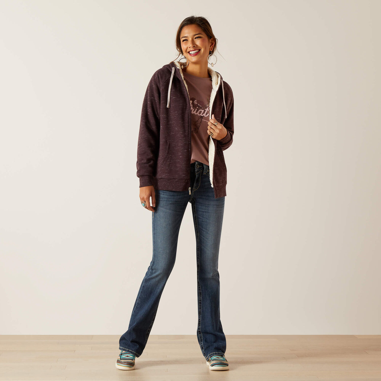 Ariat Women's R.E.A.L. Sherpa Full Zip Hoodie