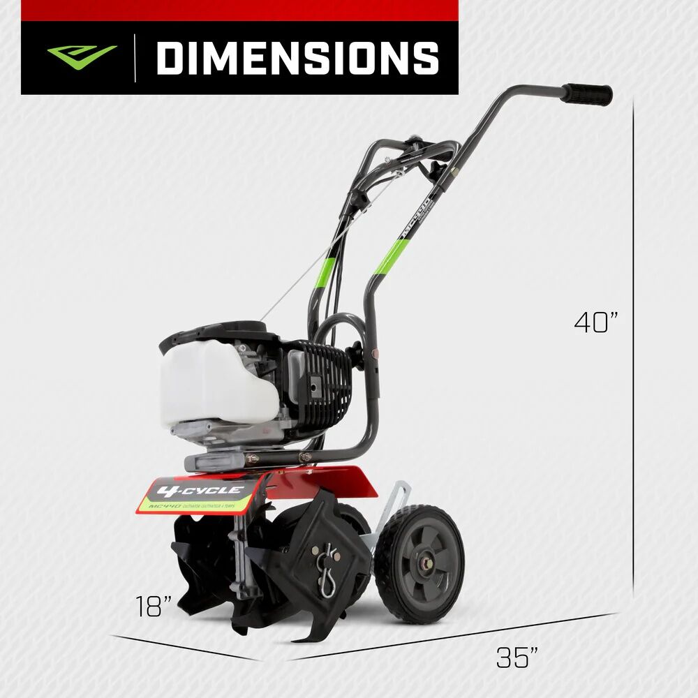 Earthquake MC440 40cc Gas Cultivator, 10 in.
