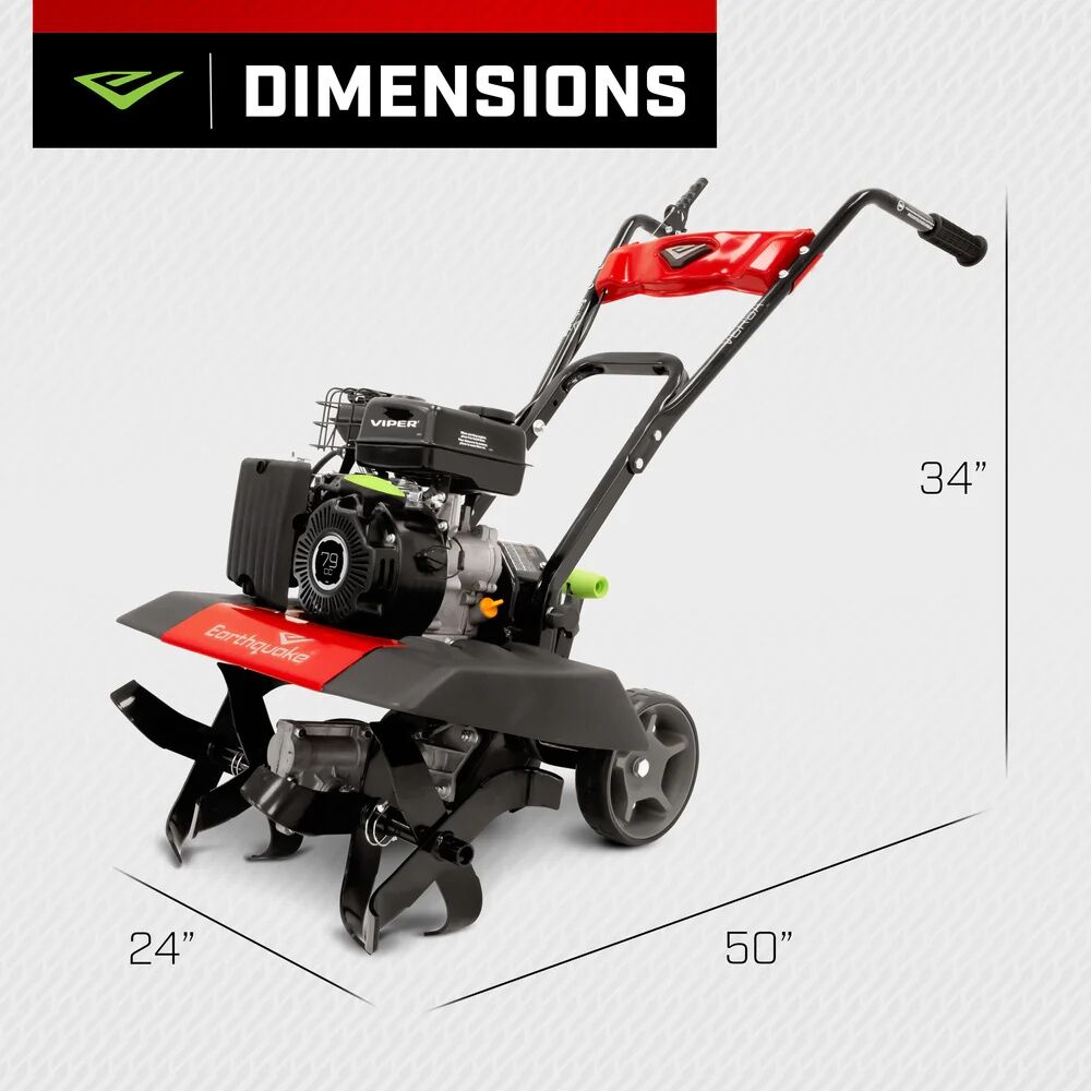 Earthquake Versa 99cc Gas Front Tine Tiller/Cultivator, 21 in.