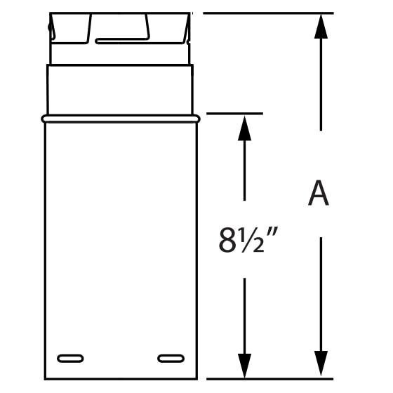 DuraVent PelletVent Pro Adjustable Type L Chimney Pope, 12-In